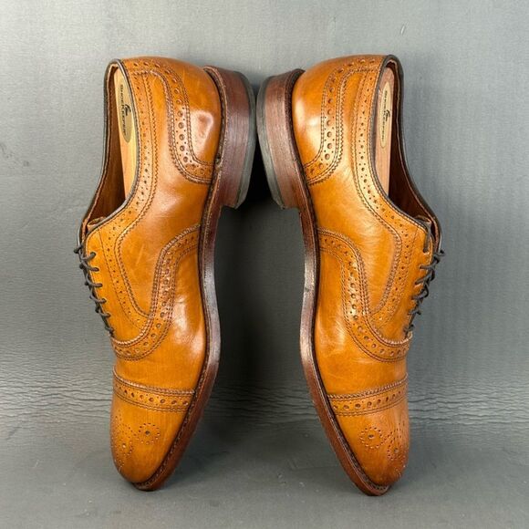 Allen Edmonds Strand Cap-toe Oxford Dress Shoes walnut brown men’s size 8 - Picture 5 of 10